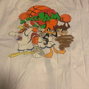 Space jam baseball tee